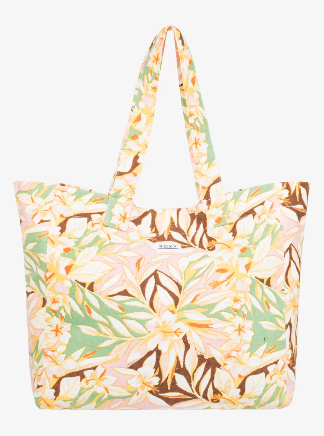 Handbags | WOMEN ROXY Anti Bad Vibes Printed Tote Bag Quiet Green Coast 2 Coast