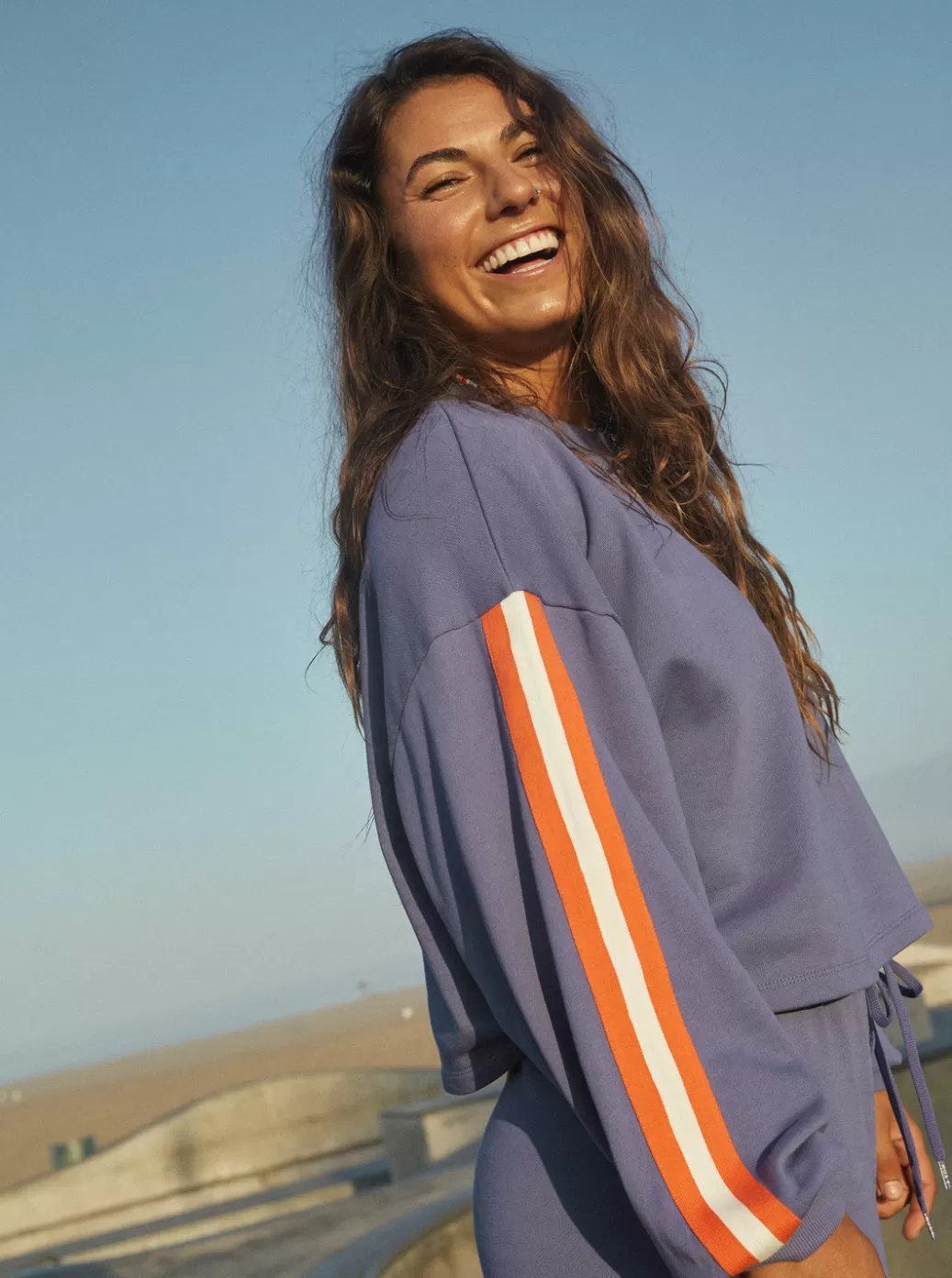 Loungewear | Sweaters | Fleece & Hoodies | WOMEN ROXY Bright Lights Sweatshirt Marlin