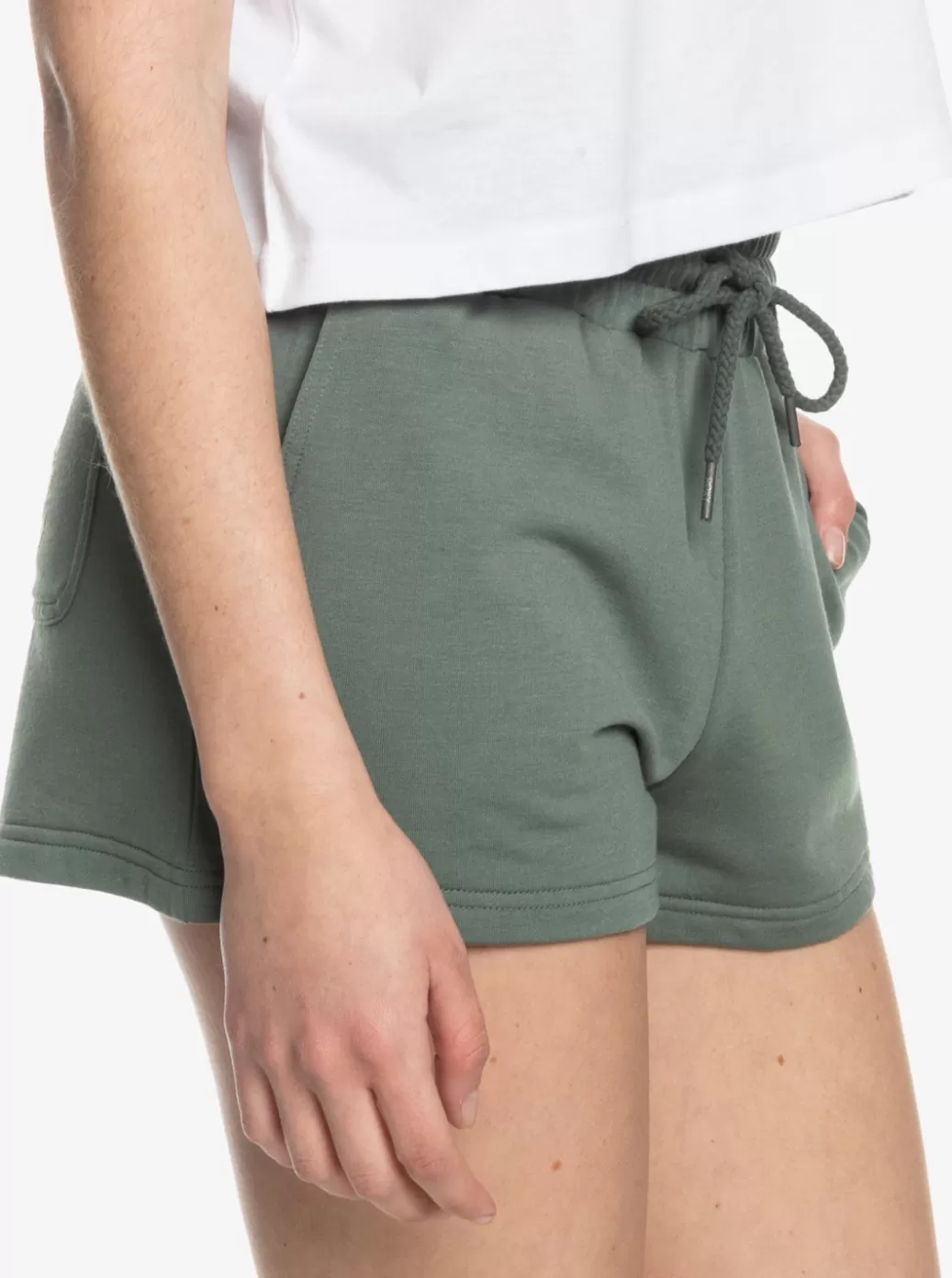 Loungewear | Shorts | WOMEN ROXY Check Out A Lounge Sweat Shorts Agave Green