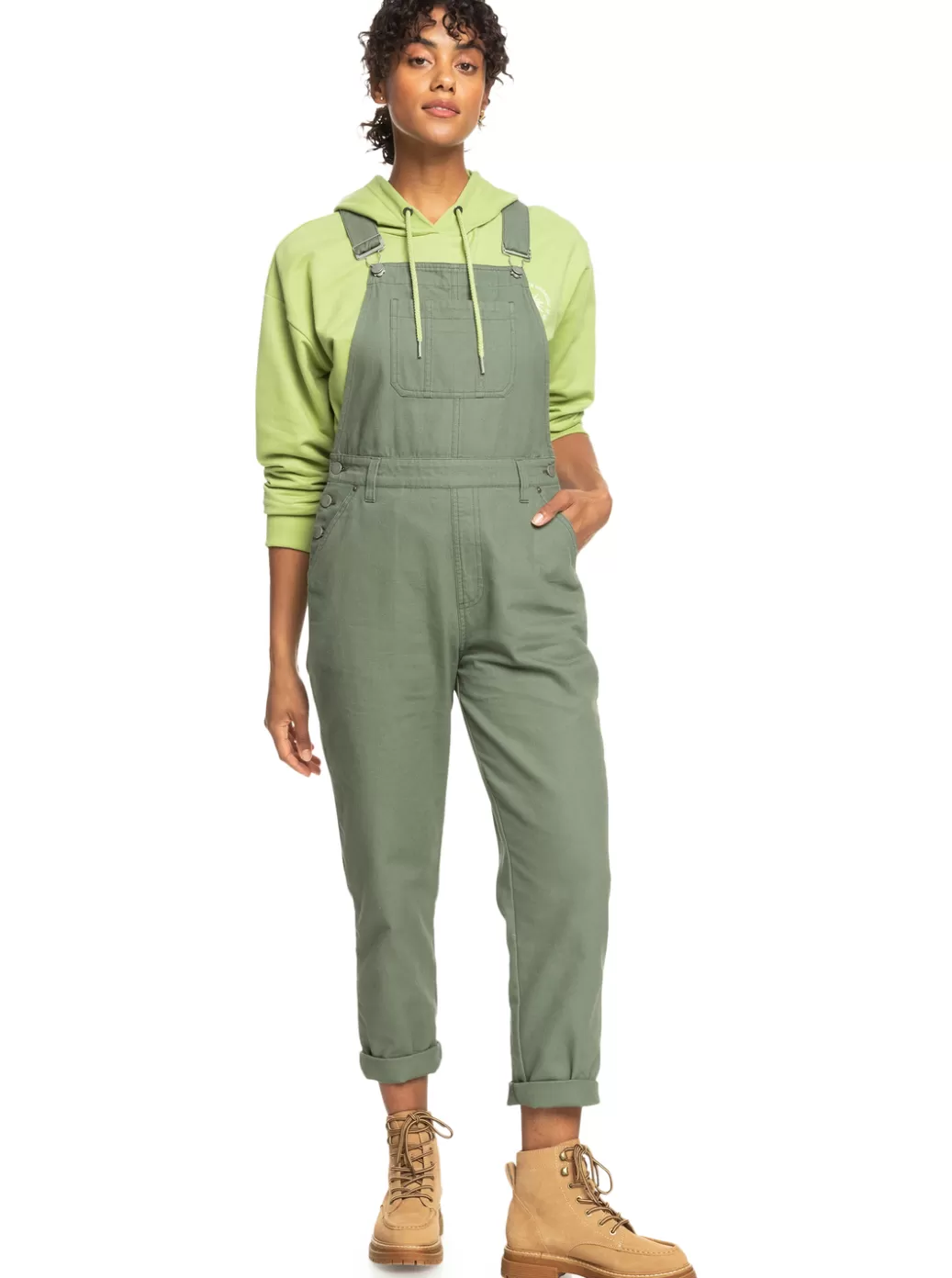 Jumpsuits & Rompers | Dresses | WOMEN ROXY Eternal Change Overalls Agave Green