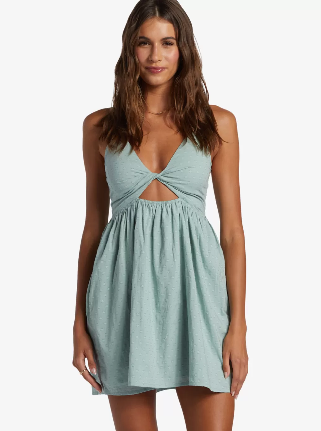 Dresses | WOMEN ROXY Evening Glow Strappy Mini Dress Blue Surf