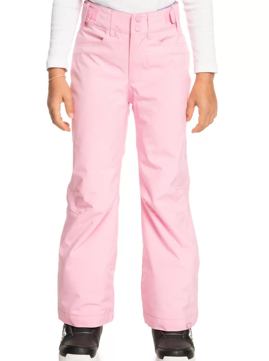 Snow Pants | Girls Snow | KIDS | WOMEN ROXY Girl's 4-16 Backyard Technical Snow Pants Pink Frosting