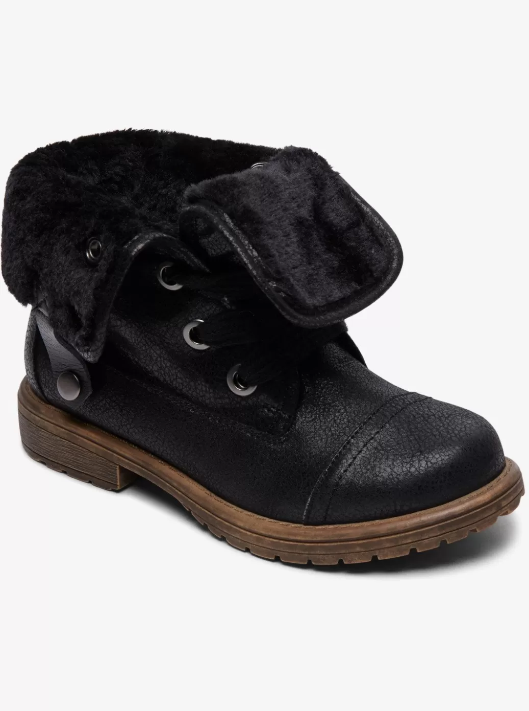 Shoes & Sandals | KIDS ROXY Girl's 4-16 Bruna Lace-Up Boots Black