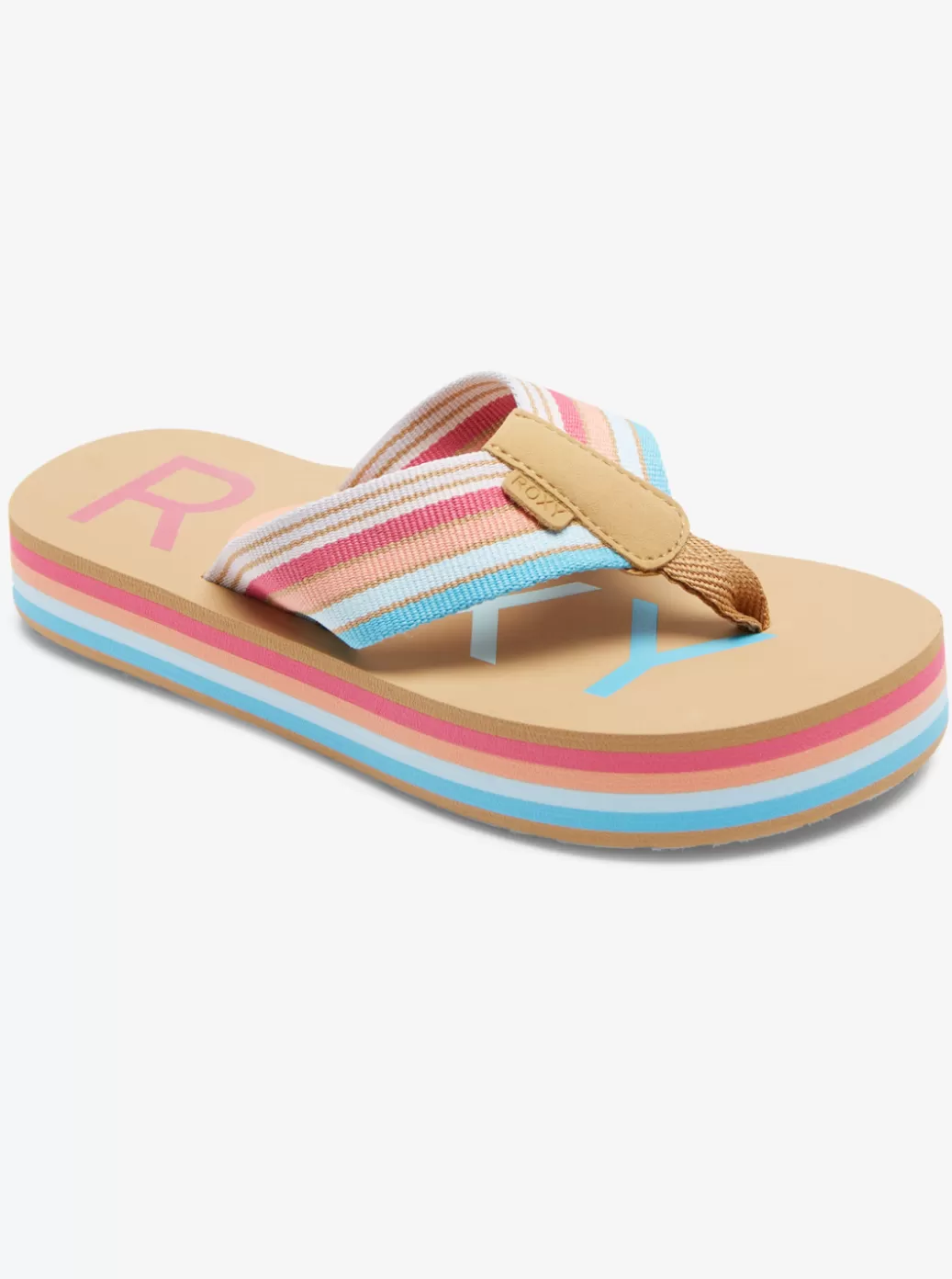 Shoes & Sandals | KIDS ROXY Girl's 4-16 Chika Hi Sandals Baja Blue/crazy Pink