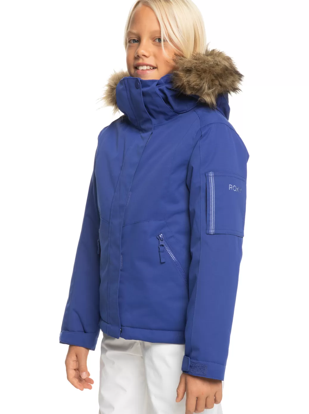 Snow Jackets | Girls Snow | KIDS | WOMEN ROXY Girl's 4-16 Meade Technical Snow Jacket Bluing