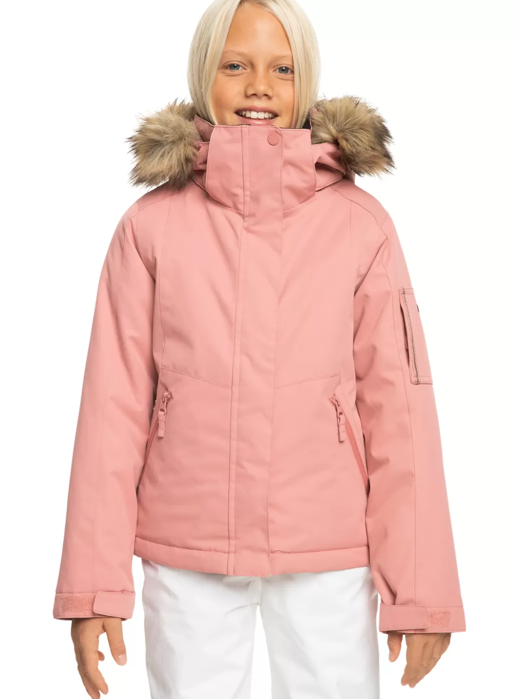 Snow Jackets | Girls Snow | KIDS | WOMEN ROXY Girl's 4-16 Meade Technical Snow Jacket Dusty Rose
