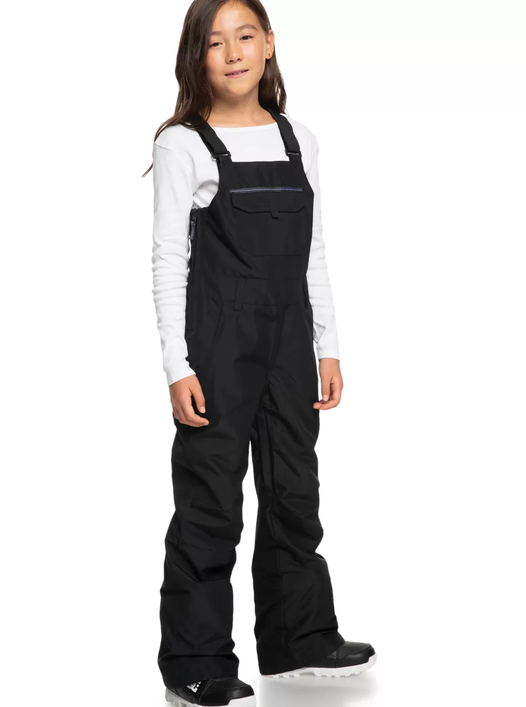 Snow Pants | Girls Snow | KIDS | WOMEN ROXY Girl's 4-16 Non Stop Technical Snow Bib Pants True Black