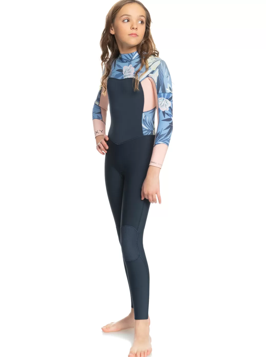 Surf | Swell Series | KIDS | WOMEN ROXY Girl's 8-16 4/3mmSwell Series Back Zip Wetsuit Allure Rg Fasso S