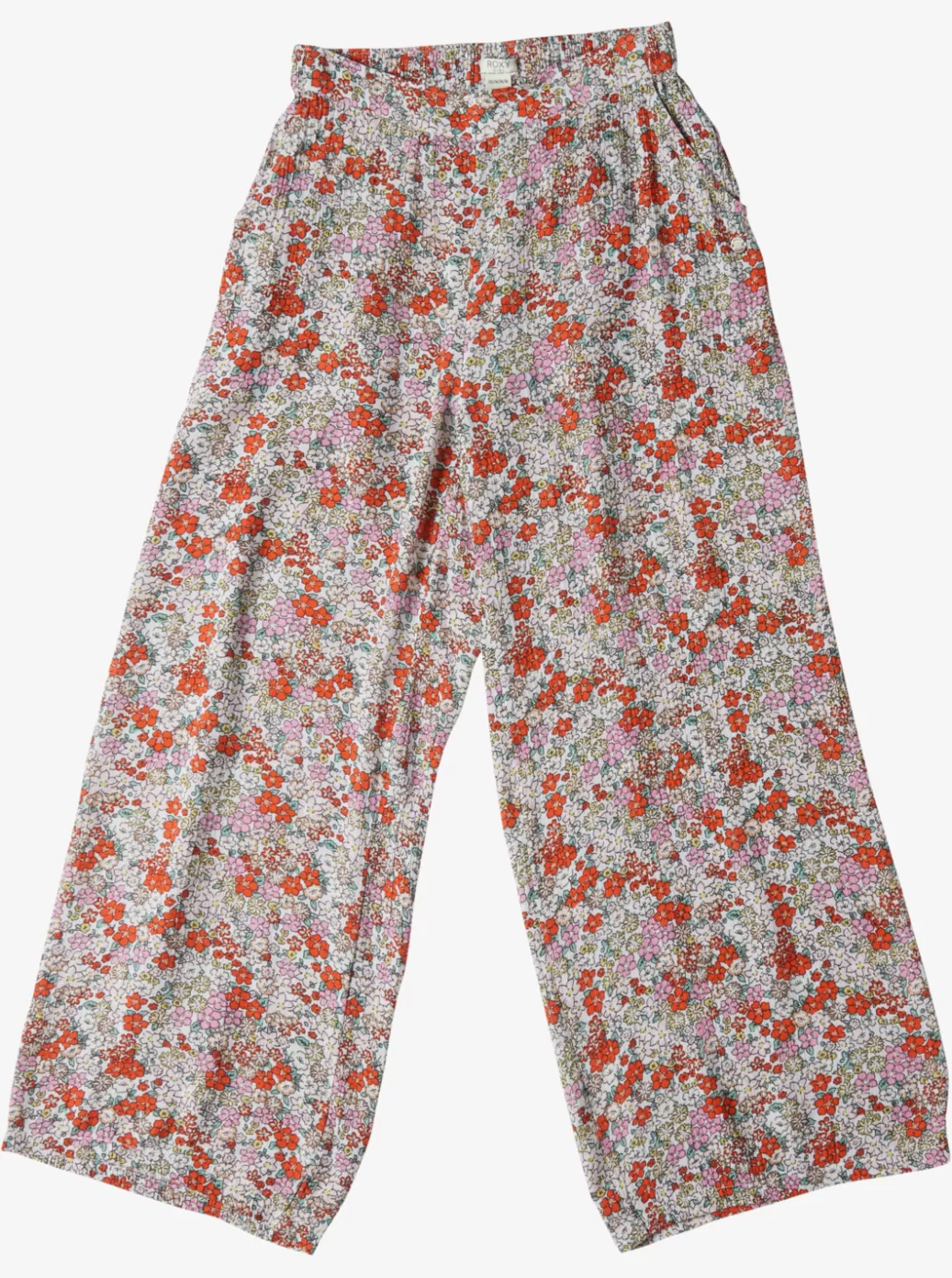 Jeans & Pants | KIDS ROXY Girls' 4-16 You Found Me Palazzo Pants Tiger Lily Autumn Ditsy