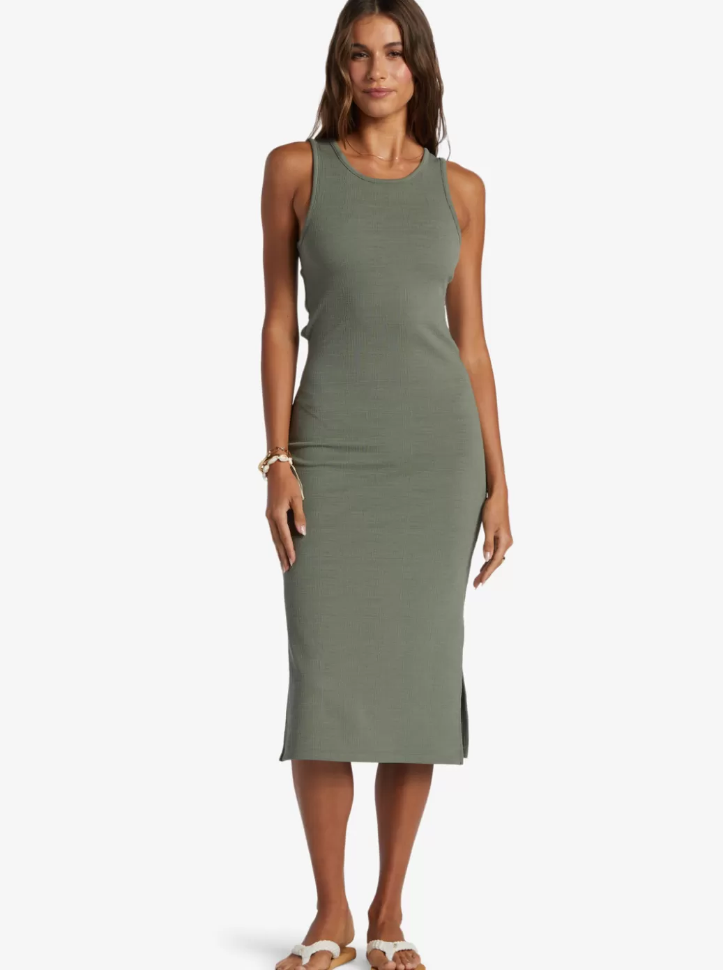 Dresses | WOMEN ROXY Good Keepsake Midi Dress Agave Green