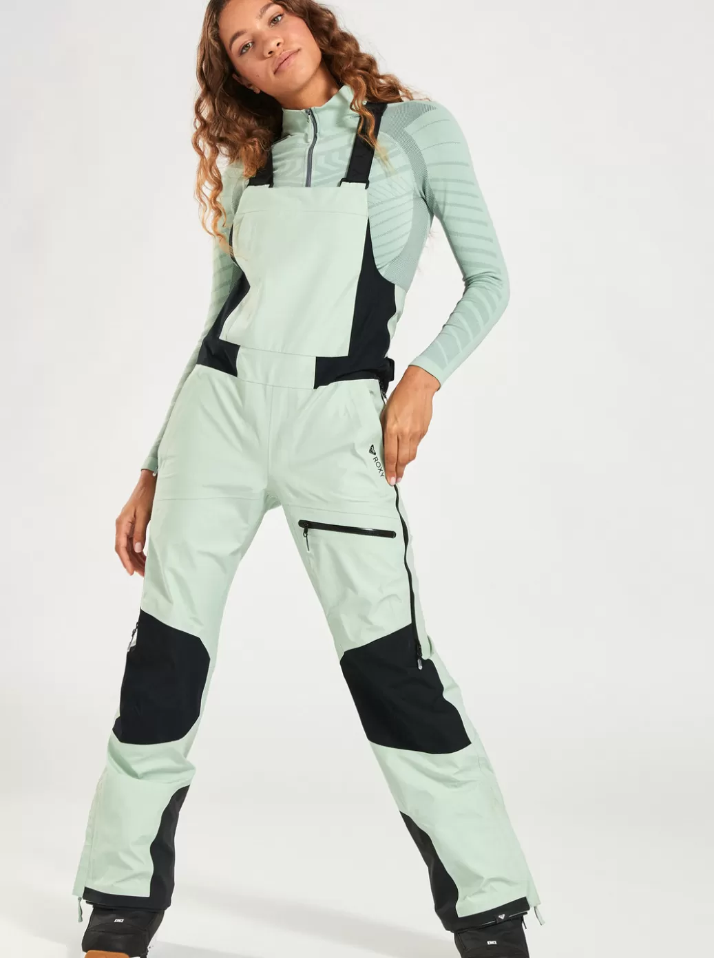 Snow Pants | WOMEN ROXY GORE-TEX® Lunalite 3L Technical Snow Bib Pants Cameo Green