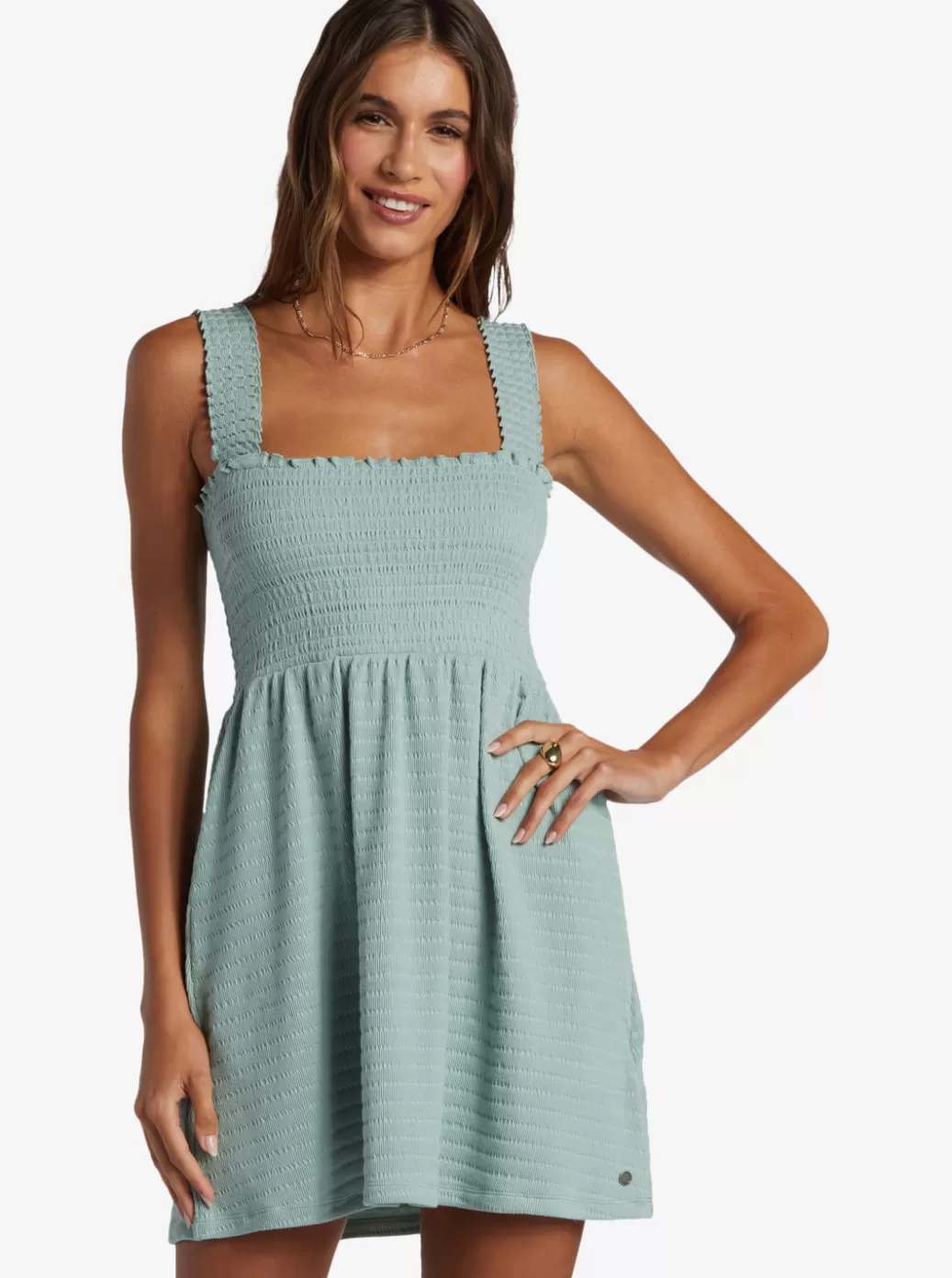 Dresses | WOMEN ROXY Hanging 10 Off-The-Shoulder Dress Blue Surf