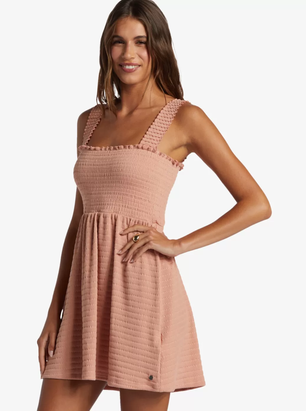 Dresses | WOMEN ROXY Hanging 10 Off-The-Shoulder Dress Cafe Creme