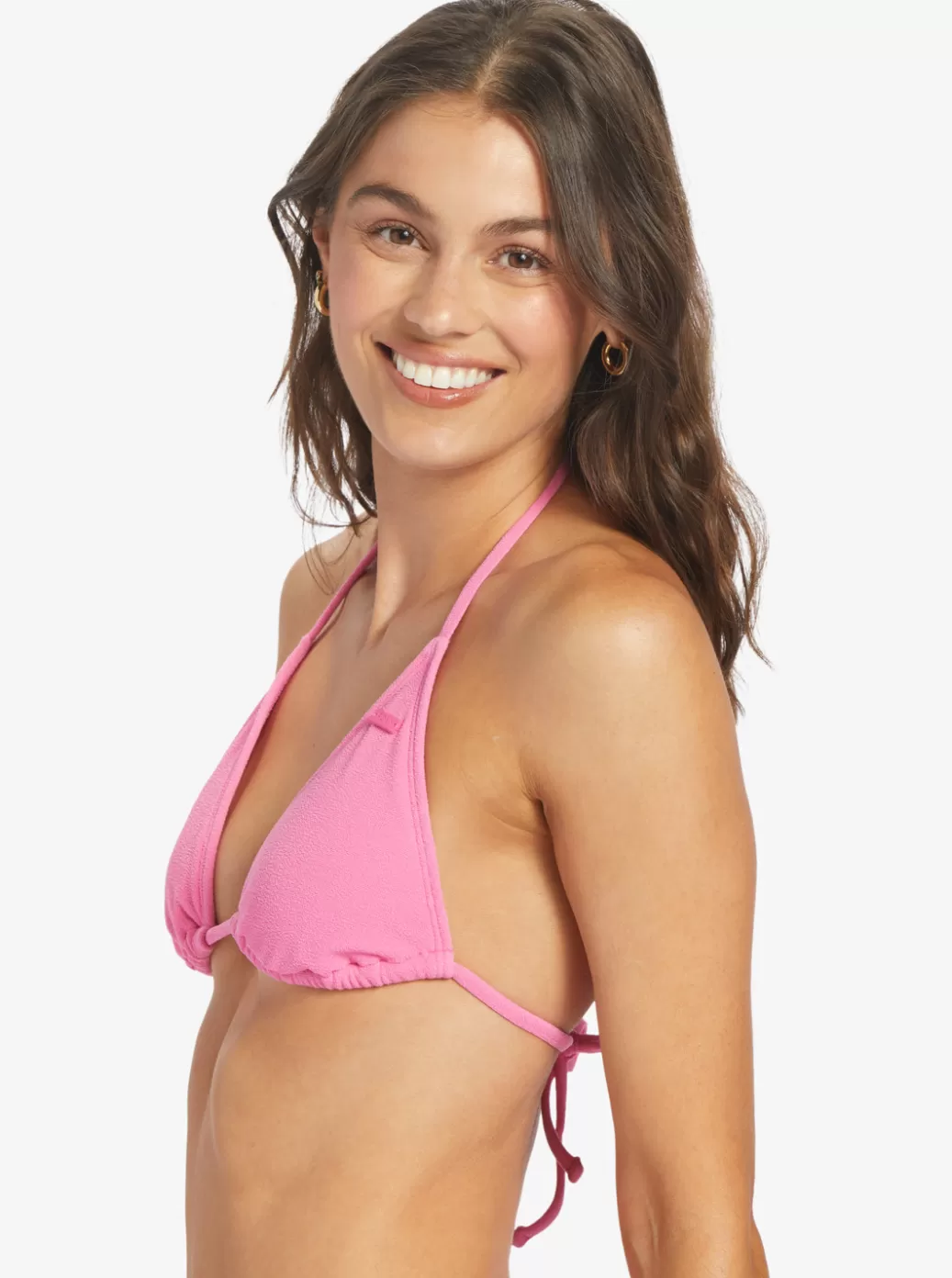 Bikini Tops | Bikinis | WOMEN ROXY Hawaiian Heat Elongated Triangle Bikini Top Shocking Pink