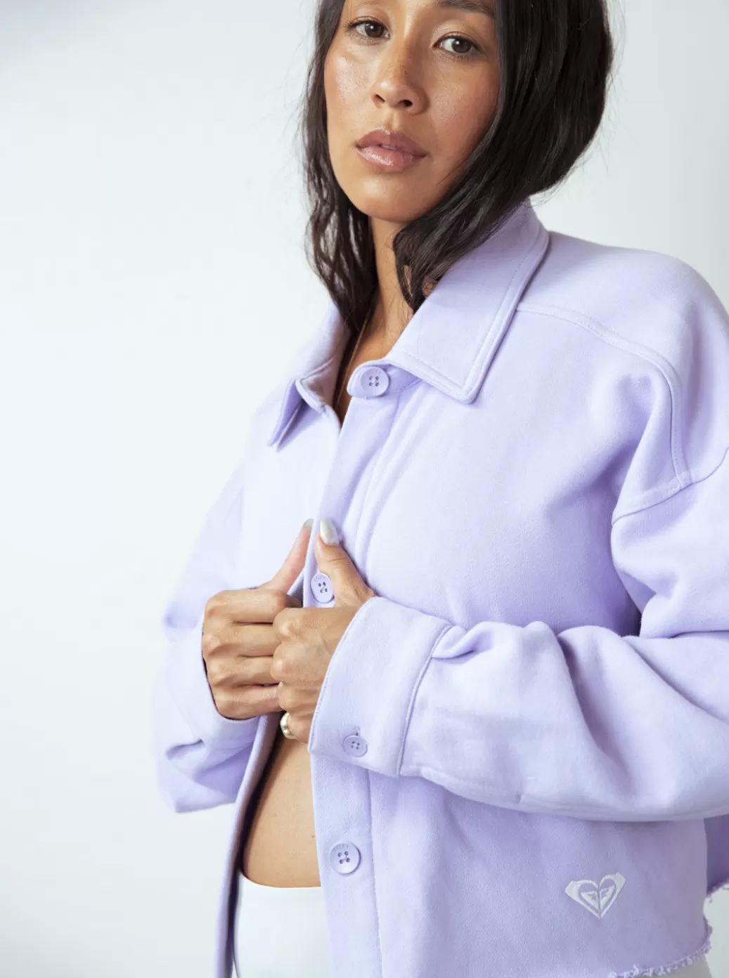 Jackets | WOMEN ROXY Kelia Cropped Shacket Lavender