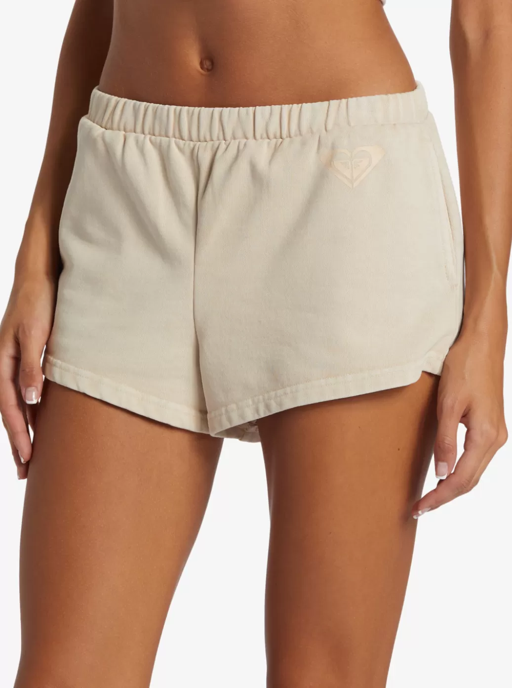 Loungewear | Shorts | WOMEN ROXY Lineup Fleece Short Sweatpants Tapioca
