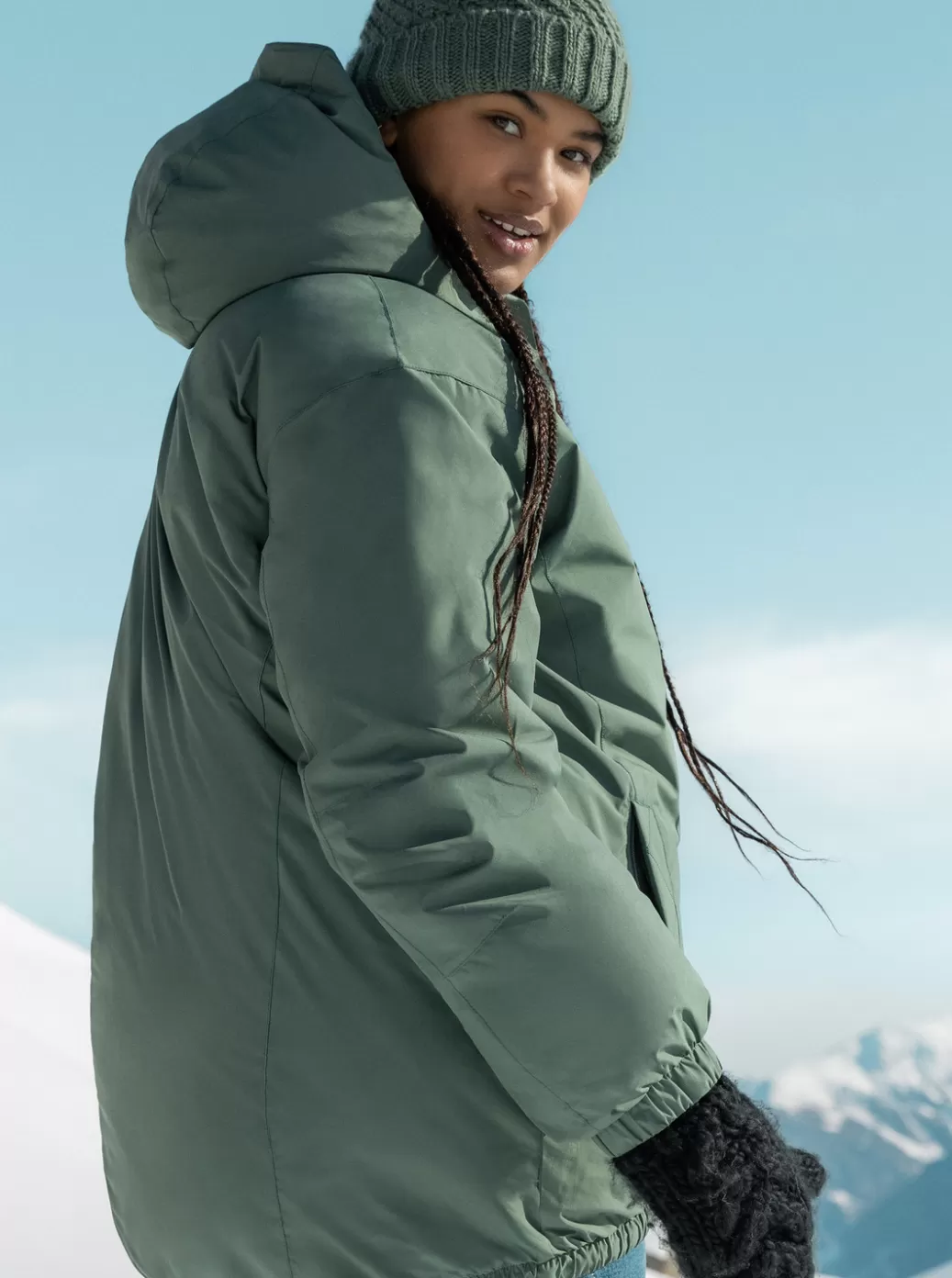 On the Mountain | Hydrosmart | Winter Jackets | Snow Jackets | WOMEN ROXY Lofty Cloud Winter Parka Dark Forest