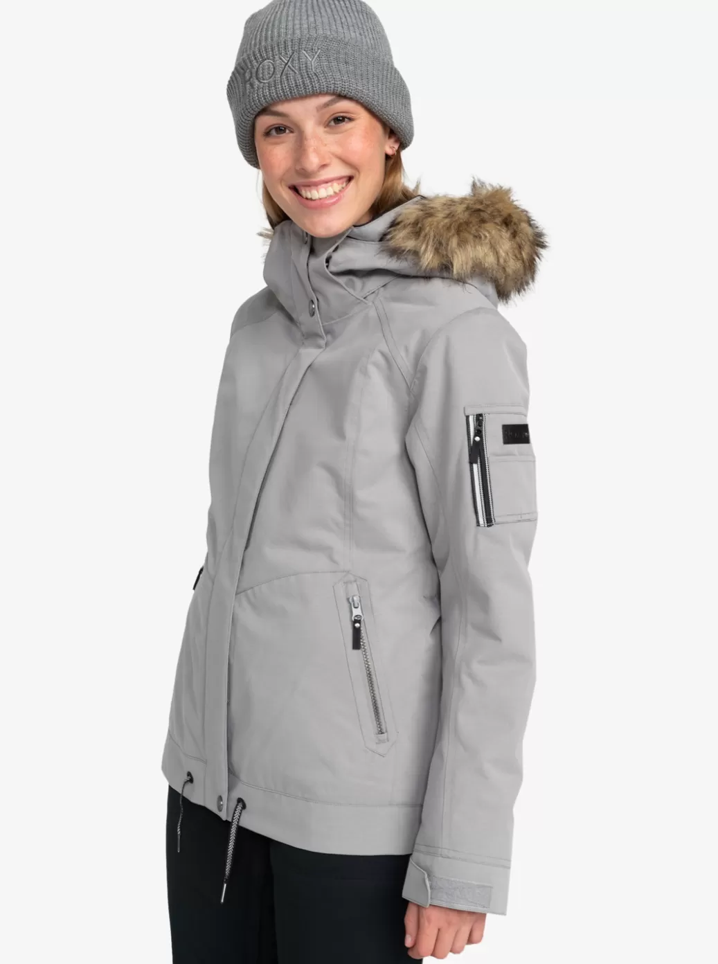Hydrosmart | Snow Jackets | WOMEN ROXY Meade Technical Snow Jacket Heather Grey