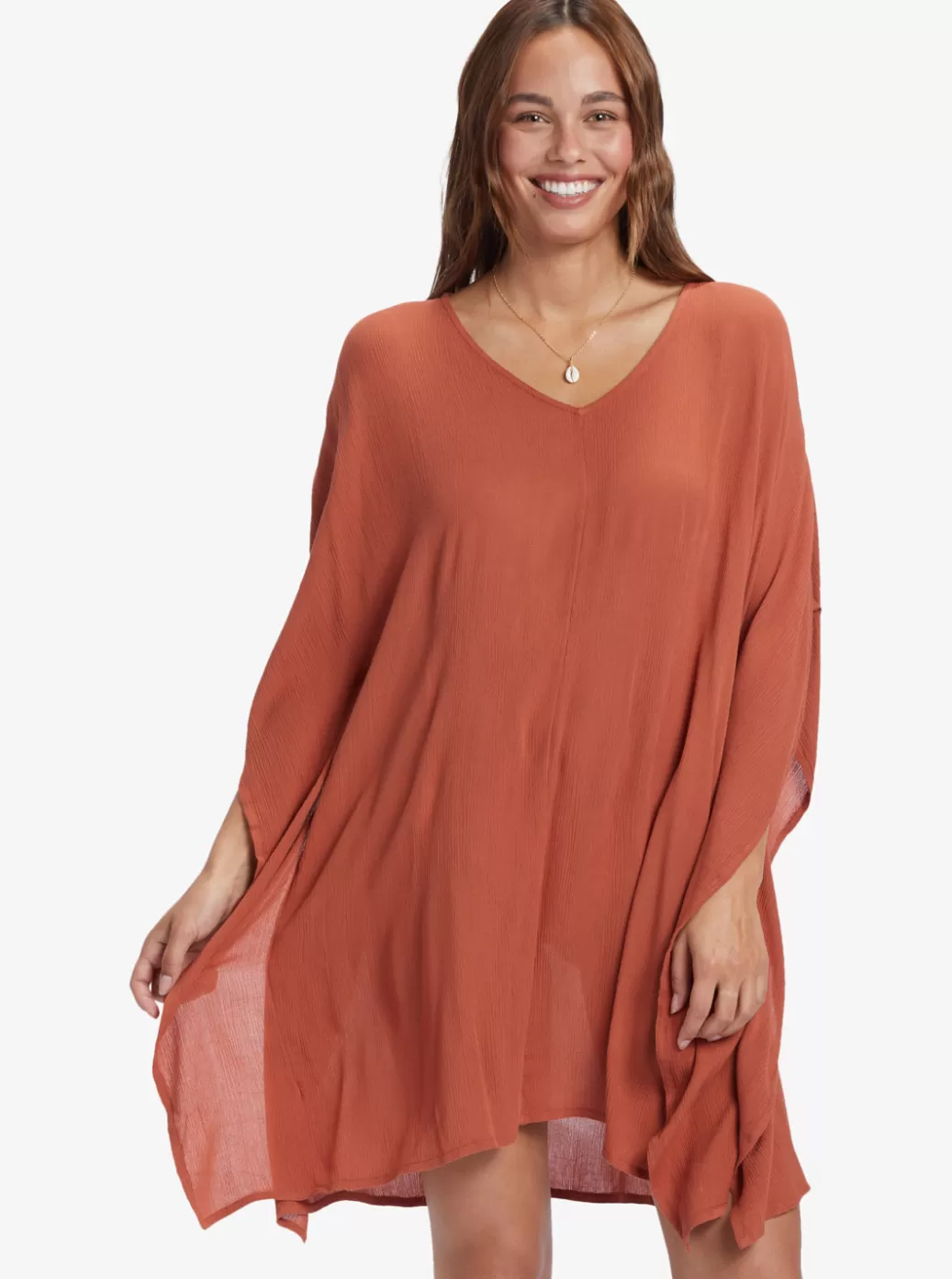Cover Ups | WOMEN ROXY Moon Blessing Poncho Baked Clay