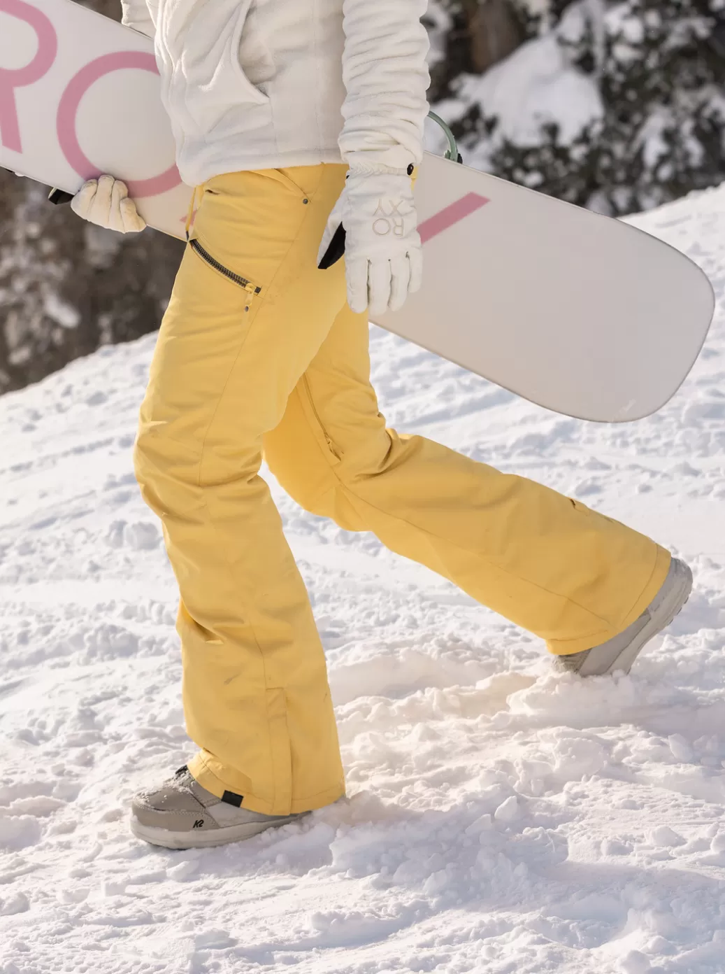 Snow Pants | WOMEN ROXY Nadia Technical Snow Pants Sunset Gold
