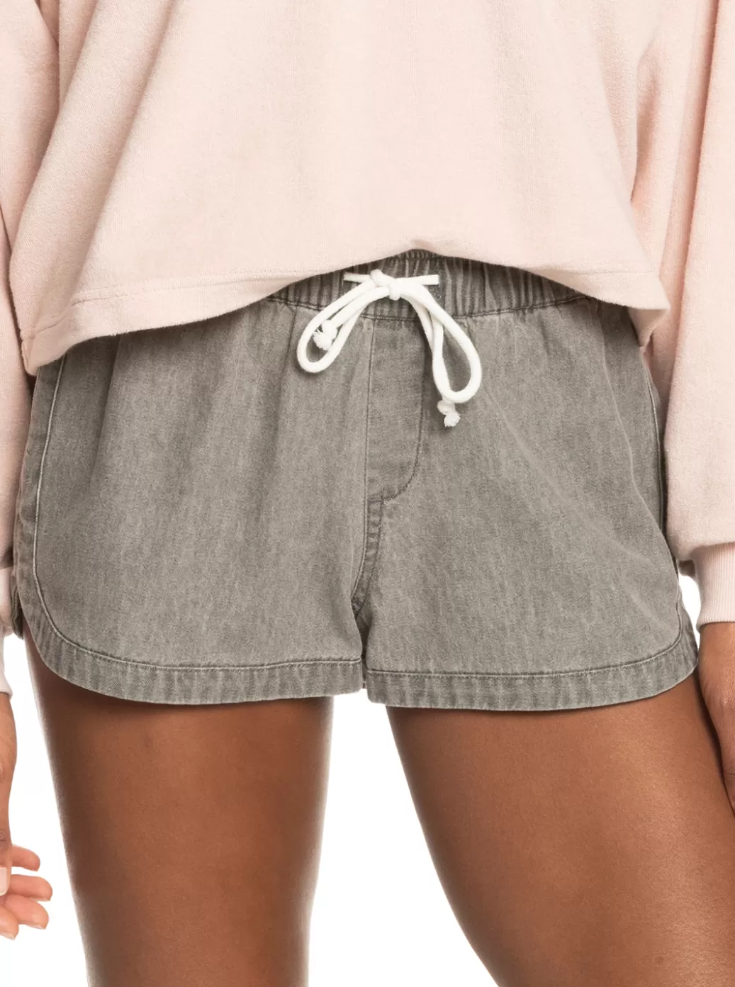 Shorts | WOMEN ROXY New Impossible Denim Shorts Light Grey