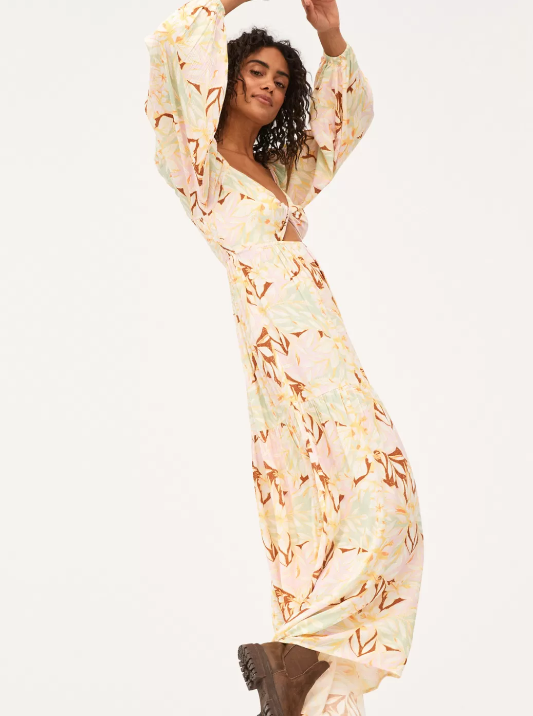 Dresses | WOMEN ROXY On Holiday Maxi Dress Quiet Green Coast 2 Coast