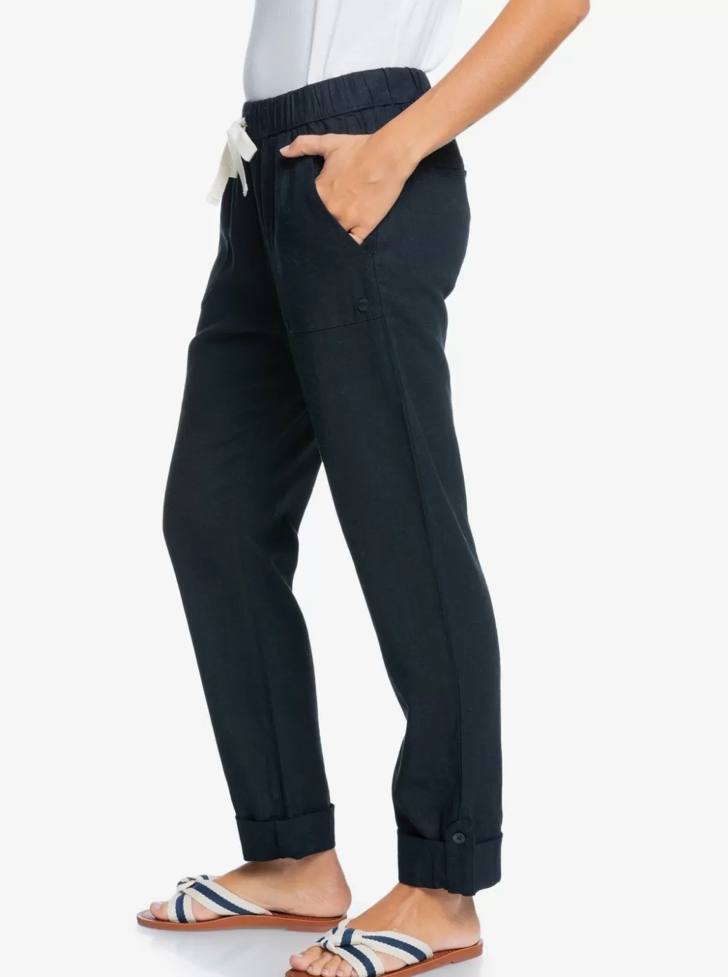 Pants & Jeans | WOMEN ROXY On The Seashore Cargo Pants Anthracite