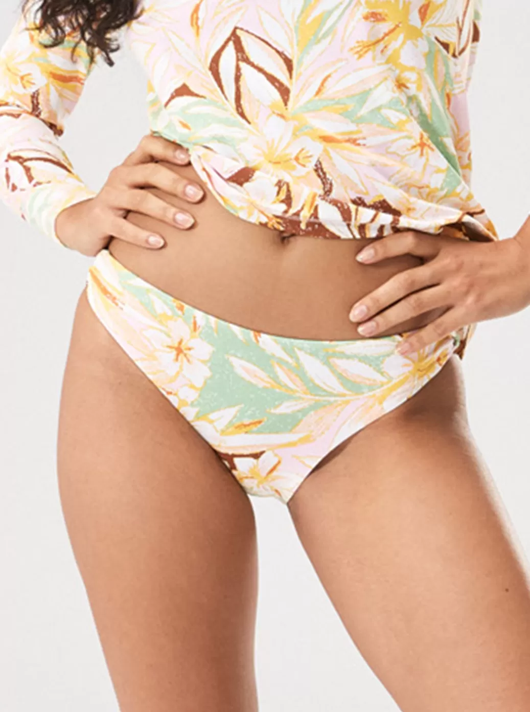 Bikini Bottoms | Bikinis | WOMEN ROXY Pants Beach Classics Strap Hipste Bikini Bottoms Quiet Green Coast 2 Coast
