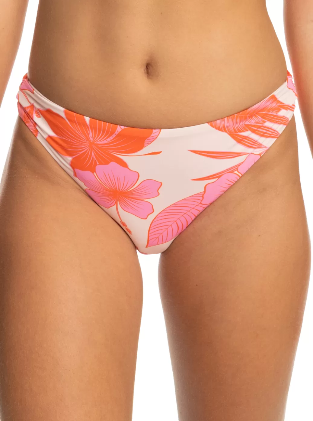 Swimsuits | Bikini Bottoms | Bikinis | WOMEN ROXY Printed Beach Classics Hipster Bikini Bottoms Pale Dogwood Lhibiscus