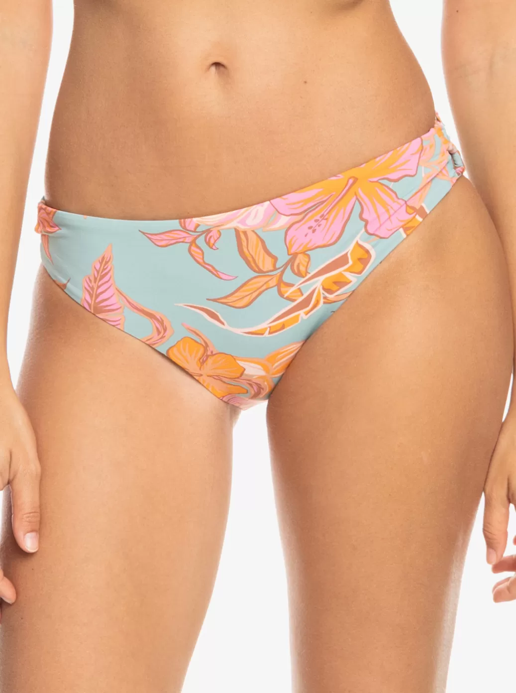 Swimsuits | Bikini Bottoms | Bikinis | WOMEN ROXY Printed Beach Classics Hipster Bikini Bottoms Blue Surf Kartoffel Tropical