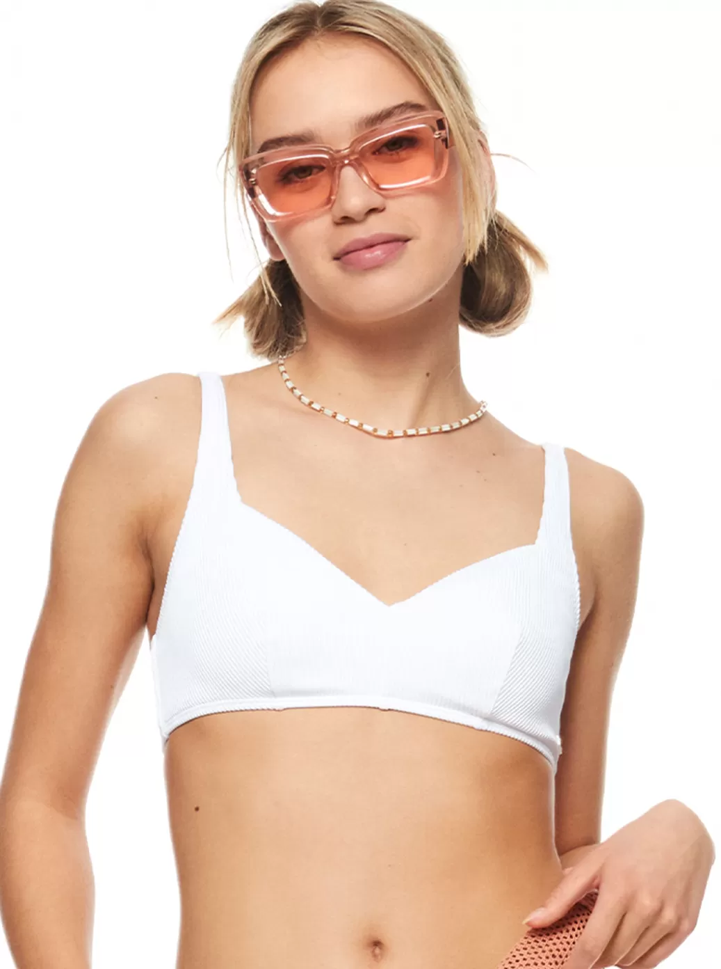 Bikini Tops | Bikinis | WOMEN ROXY Love The Sun Ray Bikini Top Bright White