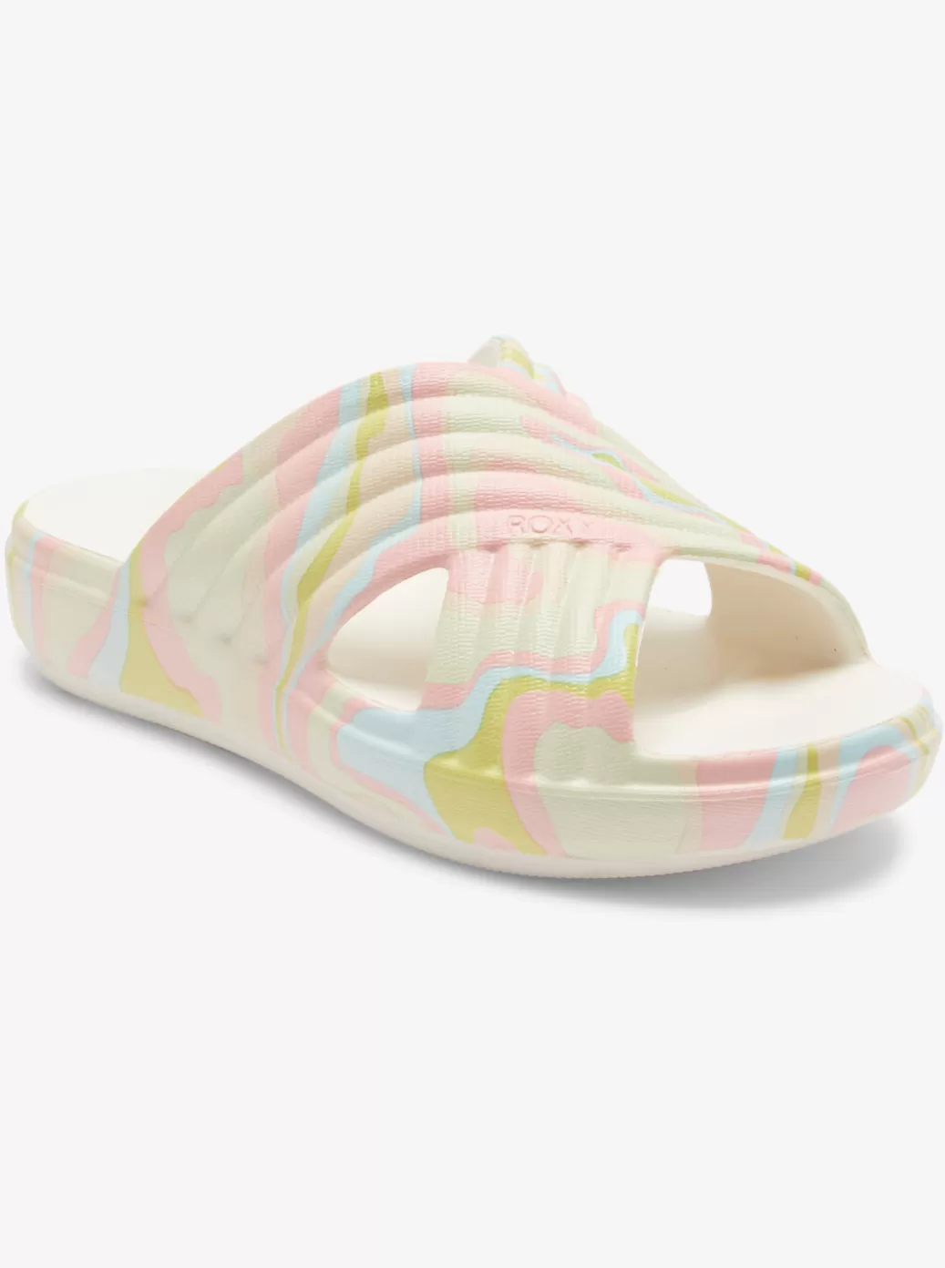 Sandals | WOMEN ROXY Rivie Print Sandals Crazy Pink/soft Lime