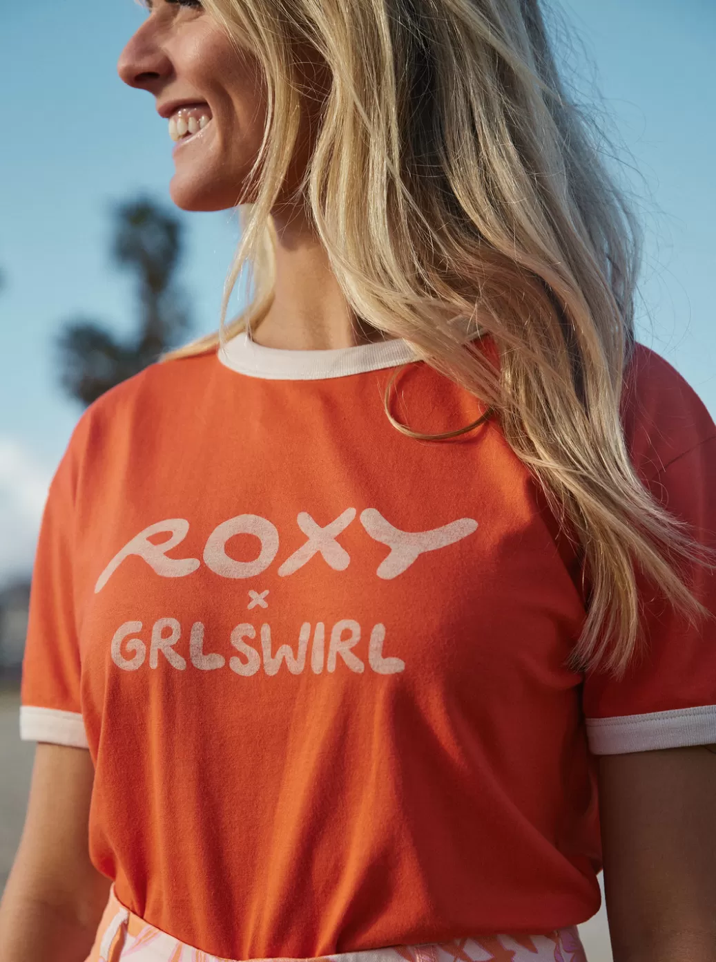 Tees & Tanks | Tops | WOMEN ROXY x Grl Swirl Ringer T-Shirt Tigerlily
