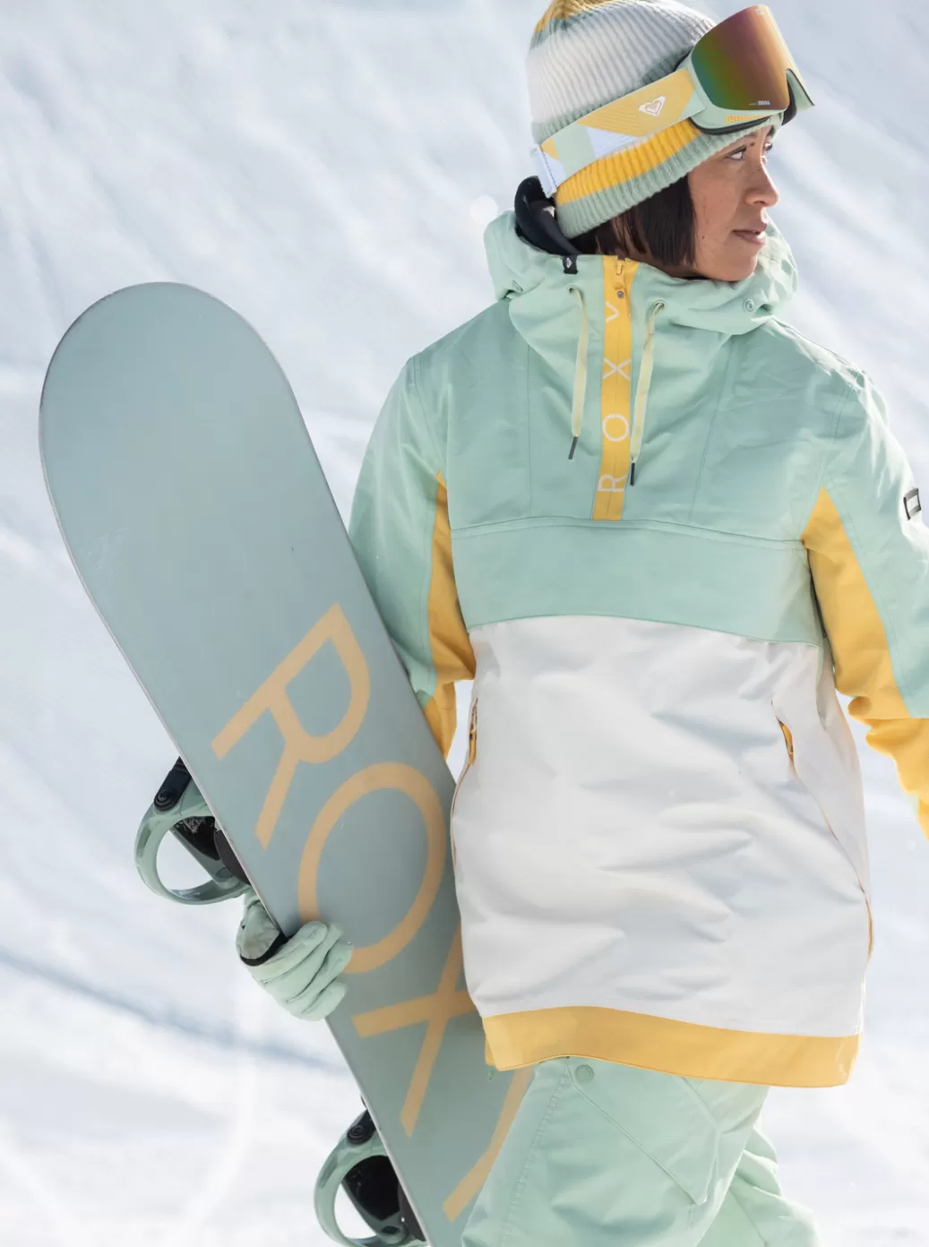 Hydrosmart | Snow Jackets | WOMEN ROXY Shelter Technical Snow Jacket Cameo Green