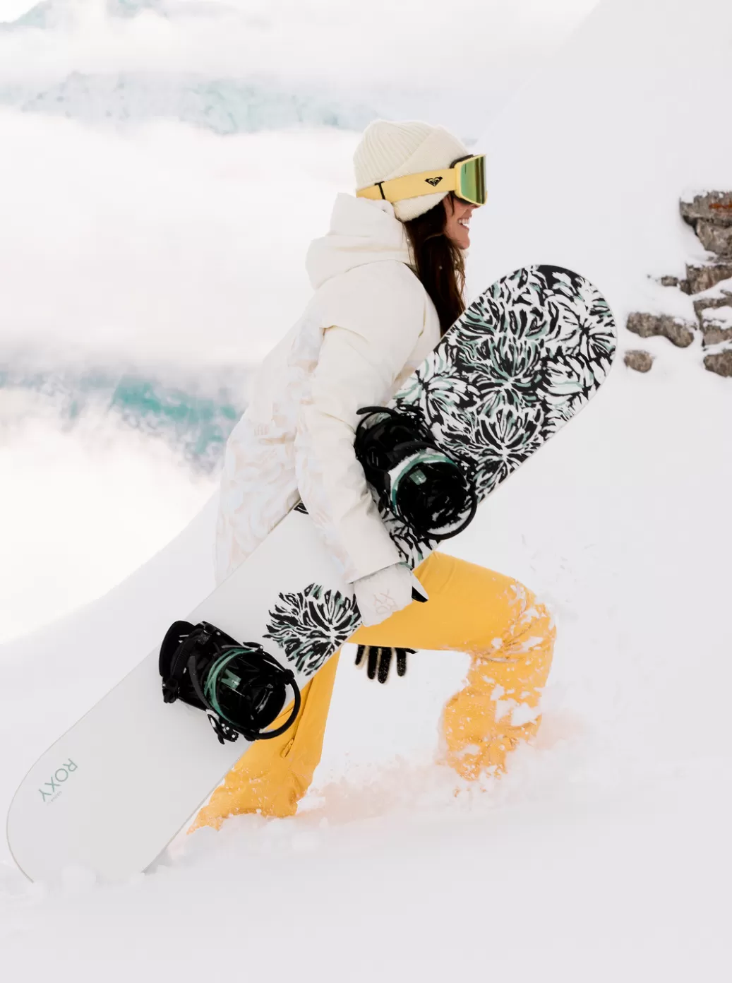 On the Mountain | Hydrosmart | Snow Jackets | WOMEN ROXY Stated Technical Snow Jacket Egret Glow
