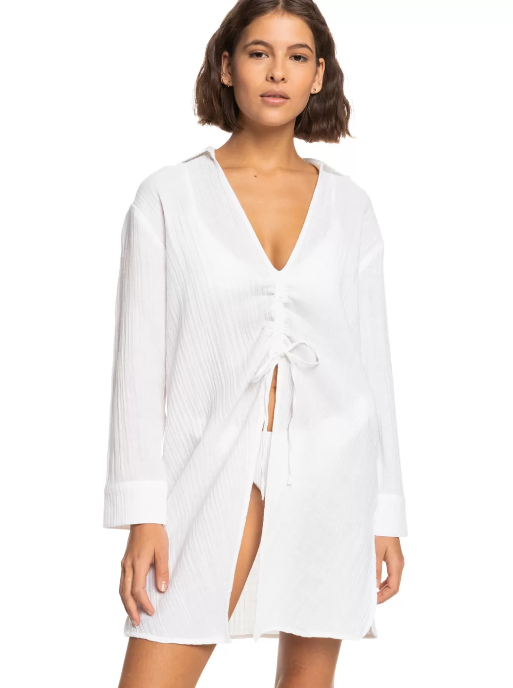 Cover Ups | WOMEN ROXY Sun And Limonade Shirt Dress Bright White