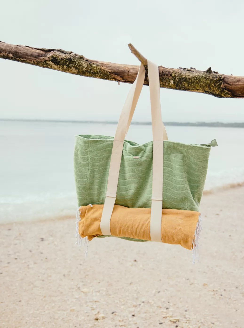 Backpacks | Handbags | WOMEN ROXY Sunny Palm Tote Beach bag Quiet Green