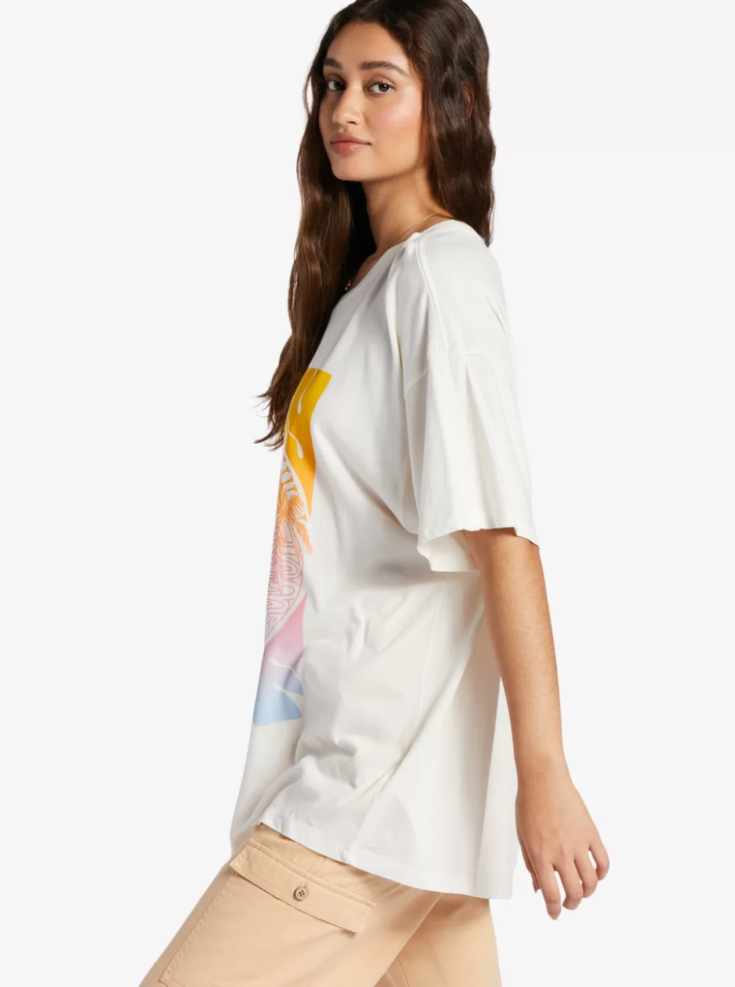 Tees & Tanks | Tops | WOMEN ROXY Sunrise Tropics T-Shirt Snow White