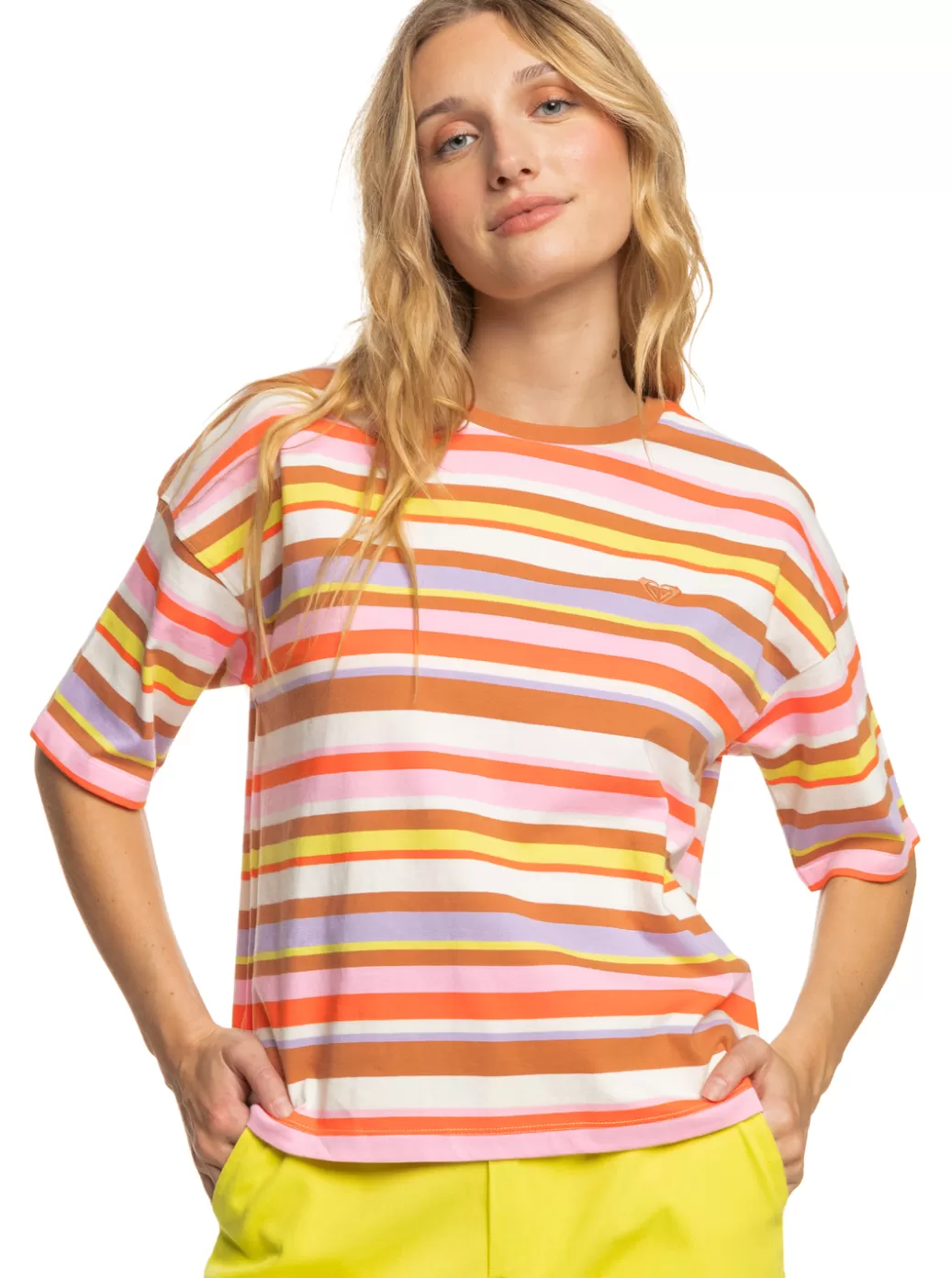 ROXY x Kate Bosworth | Tees & Tanks | Tops | WOMEN ROXY Surf.Kind.Kate. T-Shirt Vermillon Sun Struck Stripe