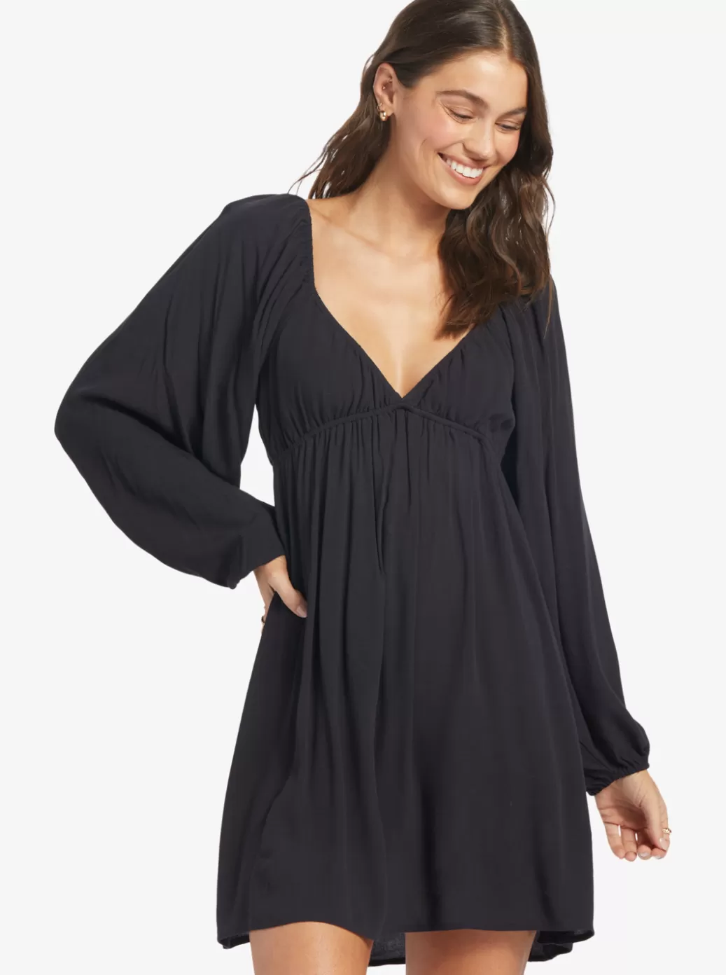 Dresses | WOMEN ROXY Sweetest Shores Dress Solid Dress Anthracite